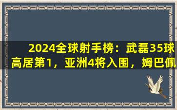 2024全球射手榜：武磊35球高居第1，亚洲4将入围，姆巴佩第8